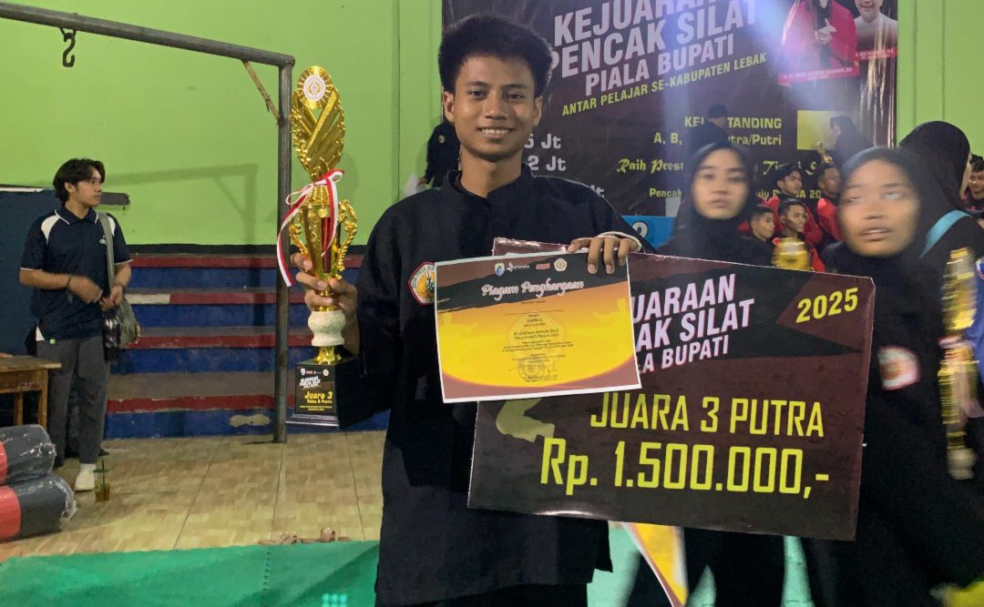 Qory Khairullah Rohmana Raih Juara 3 Kejuaraan Pencak Silat Piala Bupati Lebak 2025
